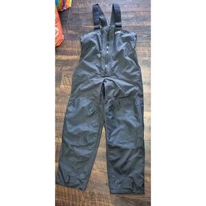 GILL Men's Black 100% Nylon Breathable Waterproof Bib Overall SZ M Fishing